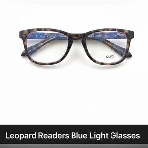 Quay Australia Leopard Blue Light Glasses